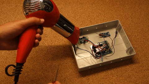 Hair Dryer Hot Glue Gif