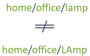MQTT topic name examples and differences