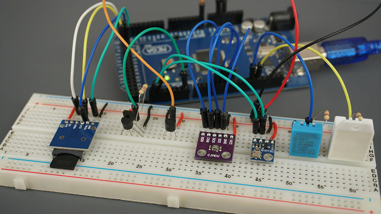 Testing all Temperature Sensors DHT11 DHT22 LM35 DS18B20 BME280 BMP180 with Arduino