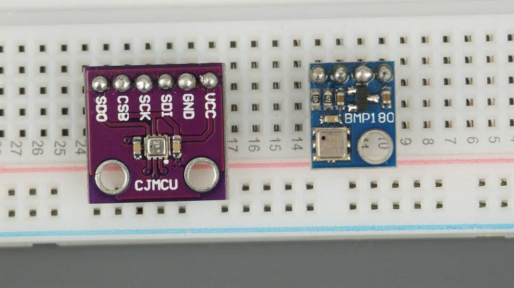 BME280 vs BMP180 Barometric sensor: temperature, humidity and pressure
