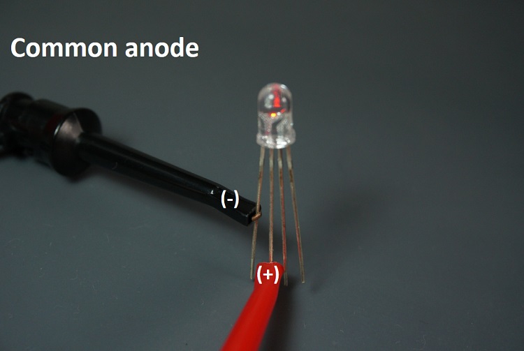 identify common anode rgb led