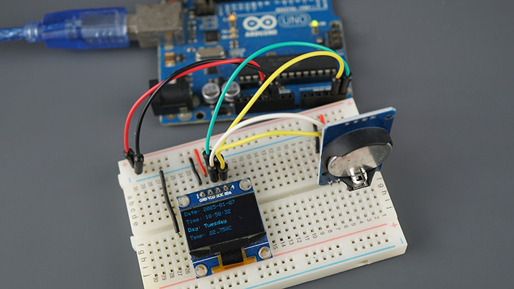Arduino Clock with DS3231 and OLED Display