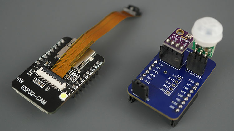 ESP32-CAM AI Thinker Module Shield PCB Parts Components Mounted