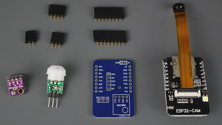 ESP32-CAM AI Thinker Module Shield PCB Parts Components Required