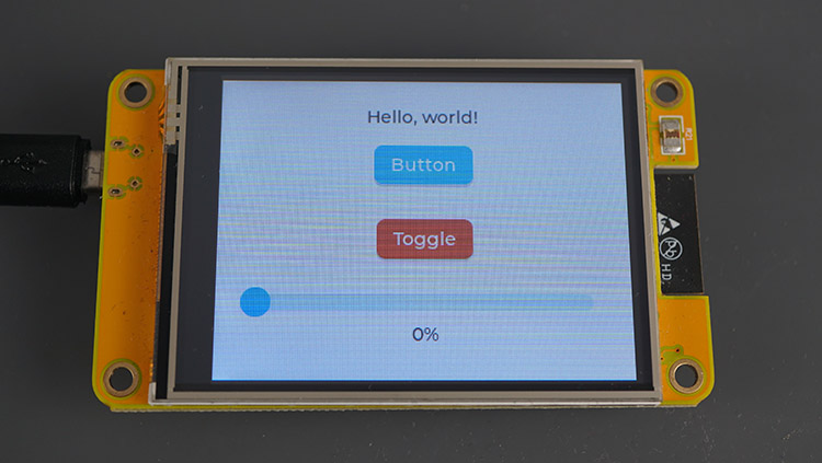 ESP32 Cheap Yellow Display Board CYD TFT Display Touchscreen LVGL Library Example Button Toggle