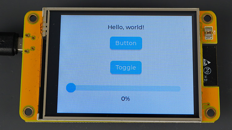 ESP32 Cheap Yellow Display Board CYD TFT Display Touchscreen LVGL Library Example