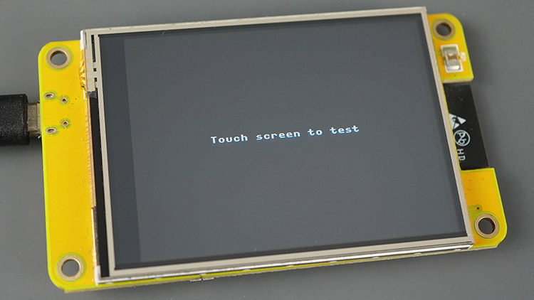 ESP32 Cheap Yellow Display CYD Board Display Touchscreen Test MicroPython