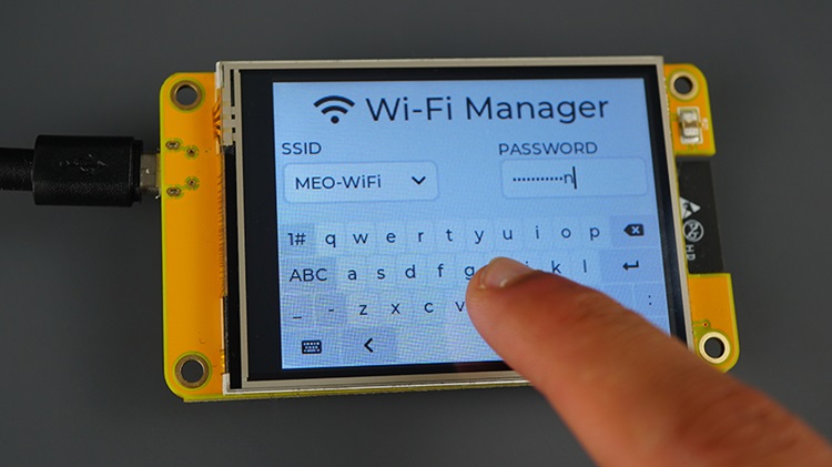 ESP32 Cheap Yellow Display Wi-Fi Manager Example included in our LVG with the ESP32 eBook