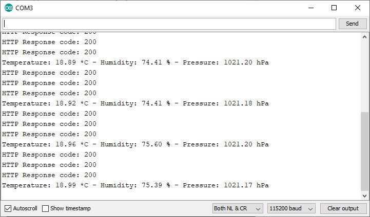 Testing the ESP8266 Client Serial Monitor Arduino IDE