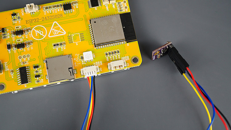 ESP32 CYD Cheap Yellow Display Board JST Connector Connecting BME280 Sensor