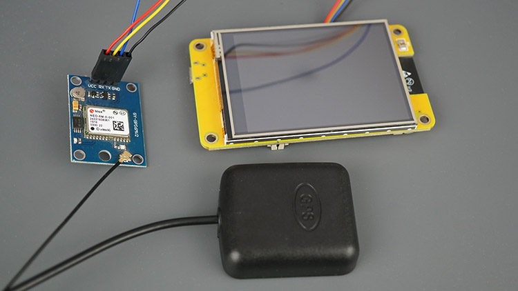 ESP32 CYD LVGL Display GPS Location Date Time Parts Required