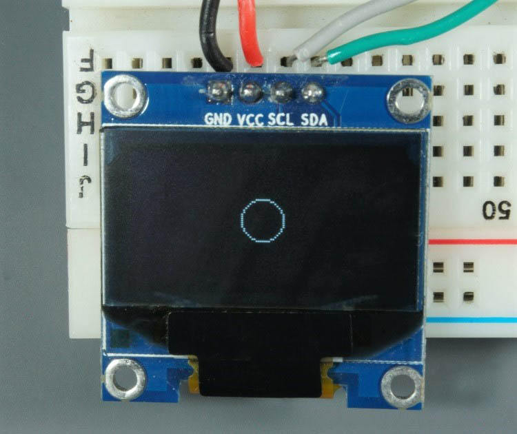 Raspberry Pi Pico Arduino OLED Display Circle