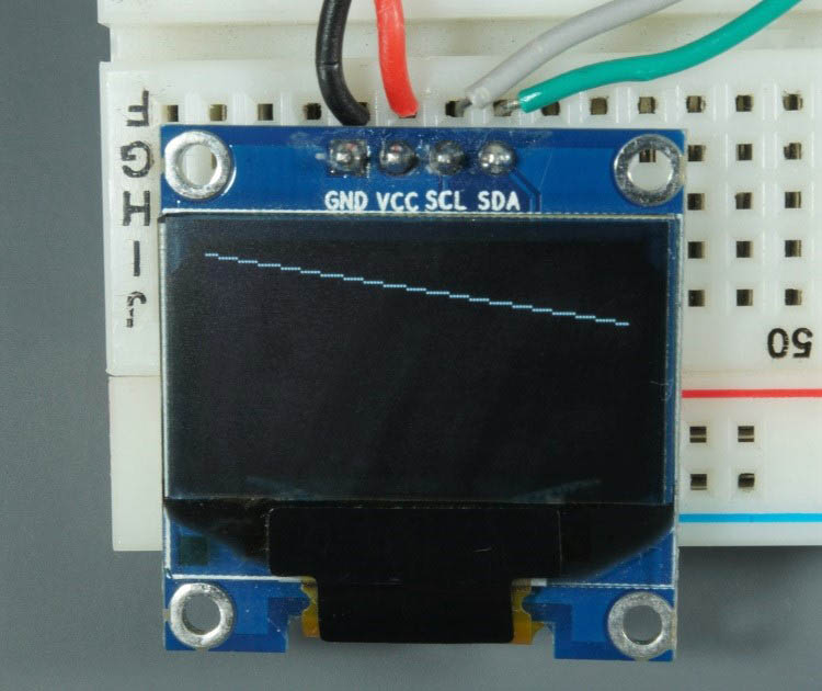 Raspberry Pi Pico Arduino OLED Display Line