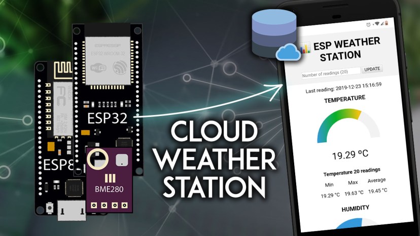 DIY Cloud Weather Station with ESP32/ESP8266 MySQL Database and PHP