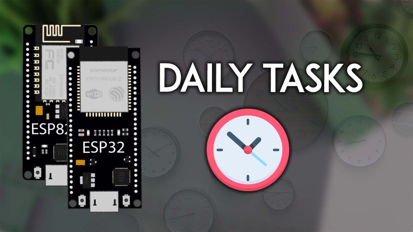 ESP32 ESP8266 NodeMCU Run Daily Task at Specific Time Arduino IDE