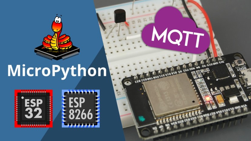 MicroPython MQTT Publish DS18B10 Temperature Readings ESP32 ESP8266