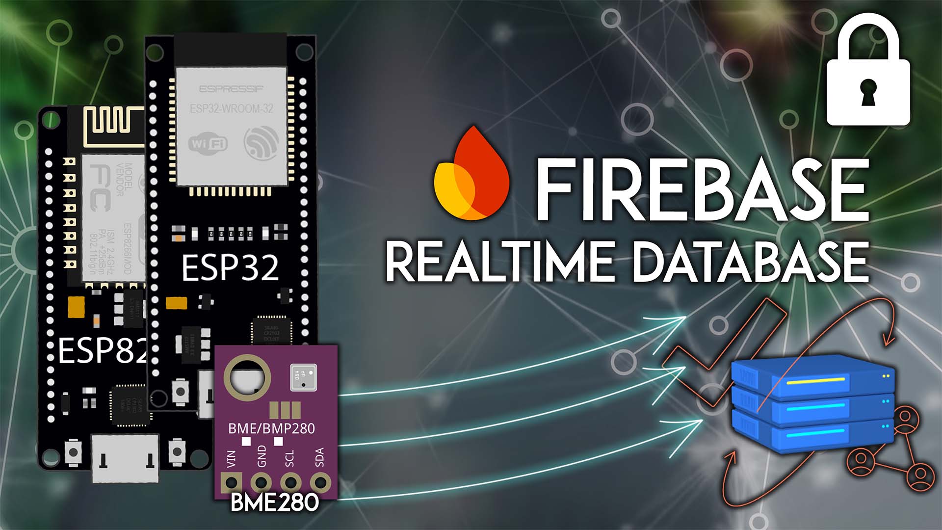 ESP32 ESP8266 NodeMCU Firebase Send BME280 Sensor Readings to the Realtime Database
