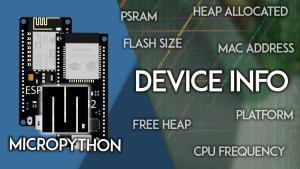 MicroPython: ESP32/ESP8266 Get Device Info (CPU, MAC Address, Flash Size, PSRAM & More)