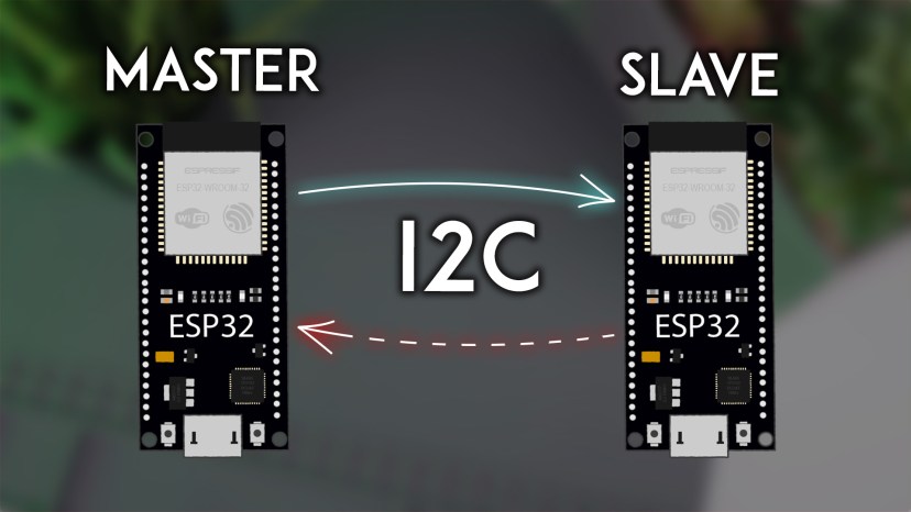 ESP32 I2C Master and Slave I2C Communication Between Two ESP32 boards Arduino IDE