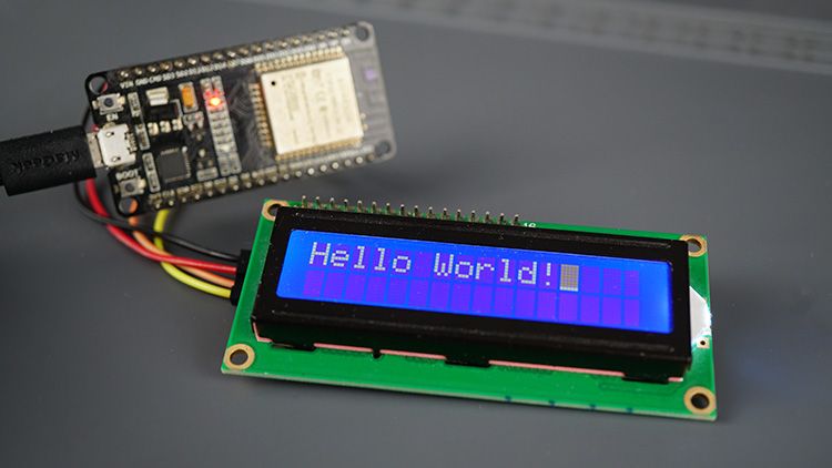 ESP32 LCD Display Static Text