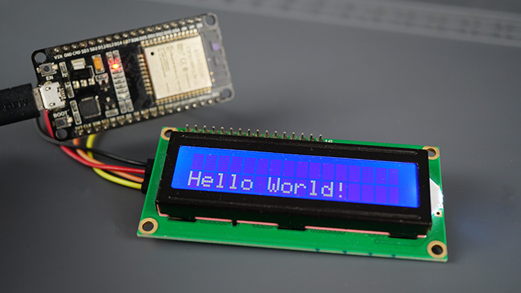ESP32 LCD Display Static Text