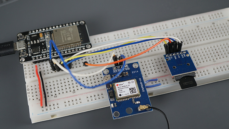ESP32 GPS logger M8N microSD card