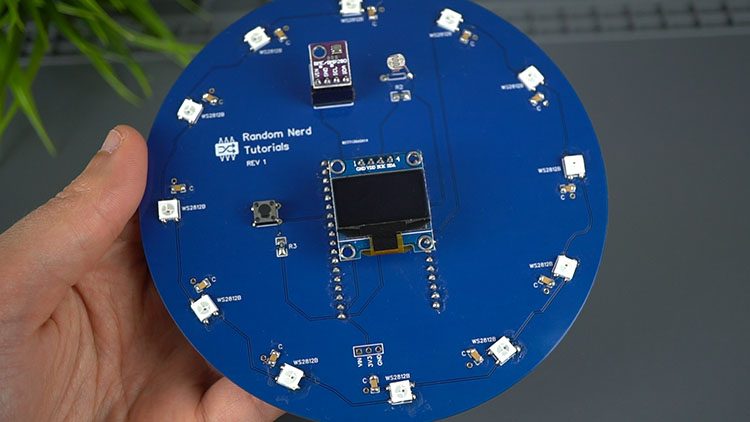 ESP32 PCB Weather Station Interface Final PCB