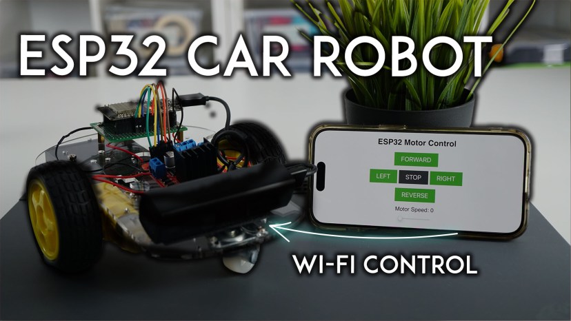 ESP32 Remote-Controlled Wi-Fi Car Robot
