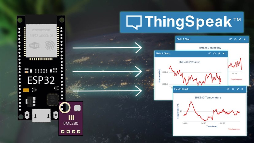 ESP32 Publish Sensor Readings to ThingSpeak easiest way Arduino