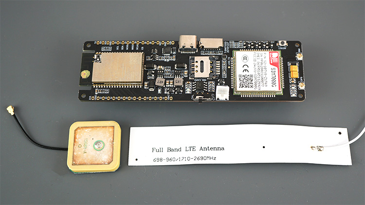 ESP32 SIM7000G GPS antenna and SIM antenna