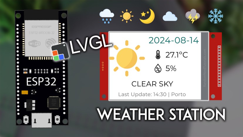 ESP32 TFT Display Weather Station Description Temperature Humidity