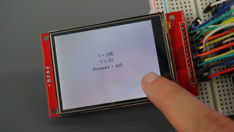 Testing TFT LCD Touchscreen with the ESP32