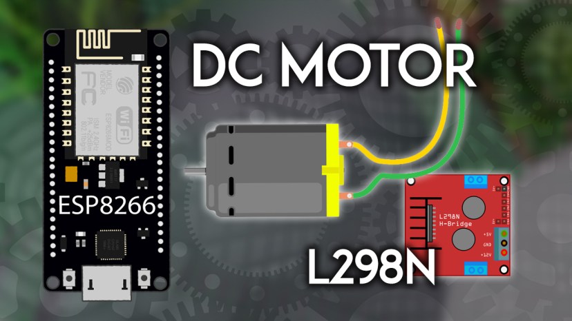 ESP8266 NodeMCU with DC Motor and L298N Motor Driver Control Speed and Direction