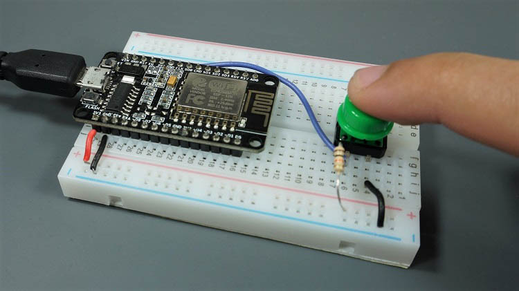 MicroPython ESP8266 NodeMCU External Wake Up deep sleep demonstration