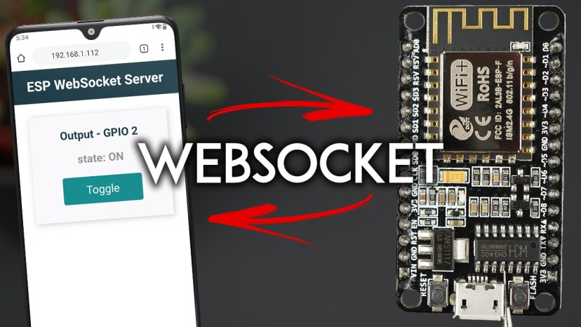 ESP8266 NodeMCU WebSocket Server Control Outputs Arduino IDE