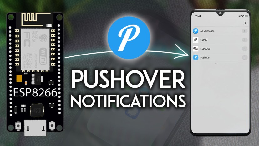 ESP8266 NodeMCU Send Pushover Notifications Arduino IDE