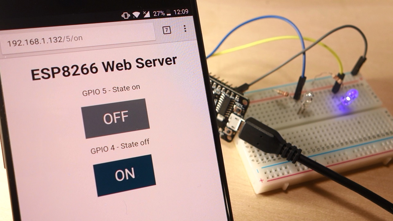 Build an ESP8266 Web Server - Code and Schematics (NodeMCU)