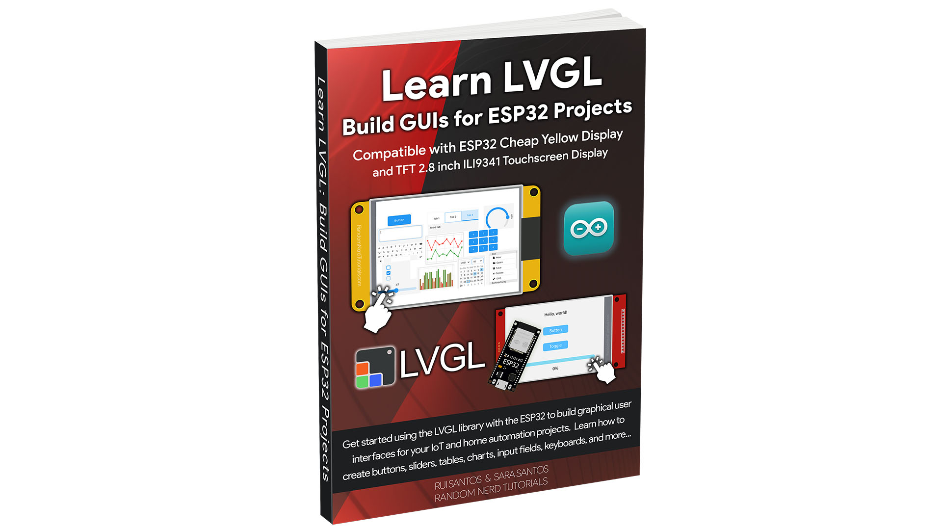 Learn LVGL Build GUIs for ESP32 Projects new eBook cover featured image