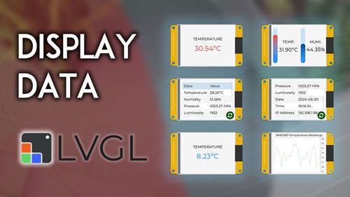 LVGL: Creating GUIs for the ESP32 eBook – Module 3 Display Data