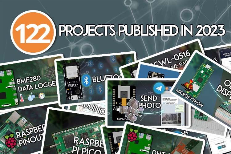 Random Nerd Tutorials - Number of Published Projects