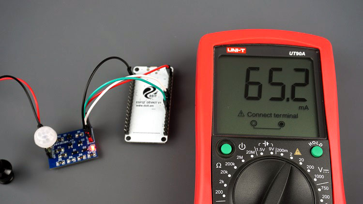 Latching Power Circuit with ESP32 Powered On measurement