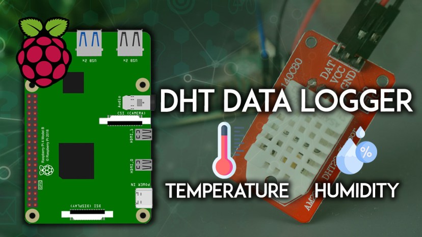Raspberry Pi with DHT11 DHT22 Temperature and Humidity Data Logger Python