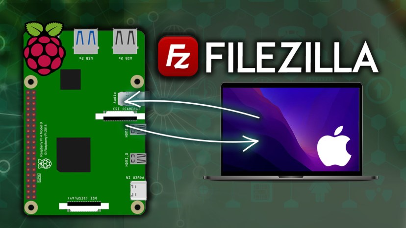 Transfer Files to and from Raspberry Pi using FileZilla FTP Mac OS computer