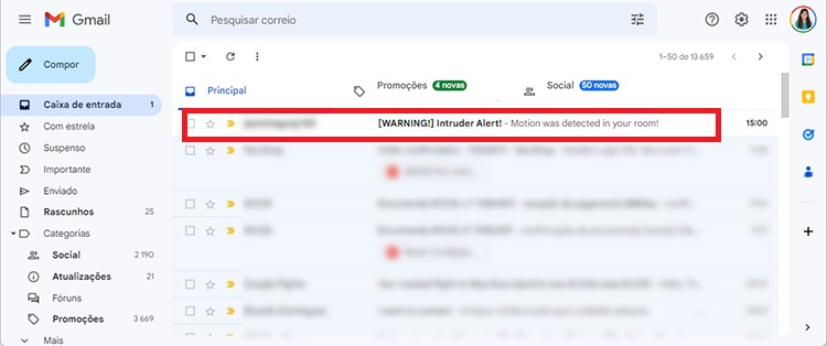 Raspberry Pi Motion Sensor with Email Notifications - Receive email
