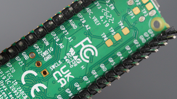 Raspberry Pi Pico Back Pi Labels