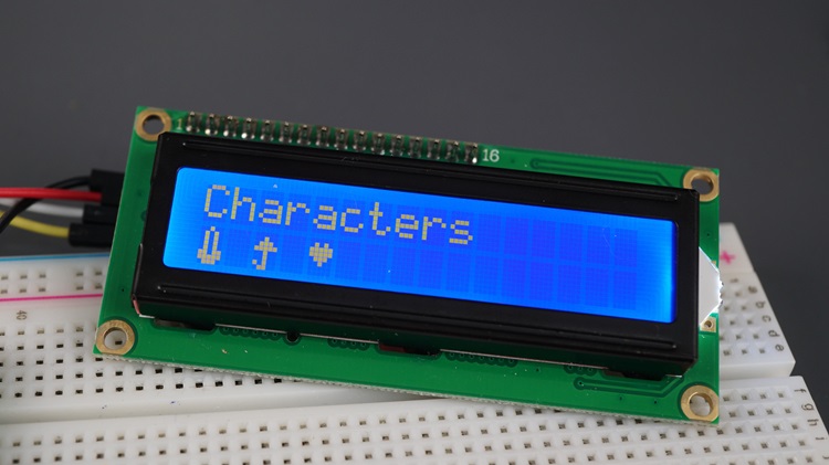 Raspberry Pi Pico with LCD - Display custom characters