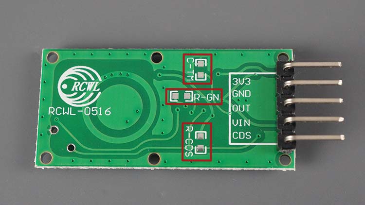 RCWL-0516 Microwave radar sensor with LDR back sensor
