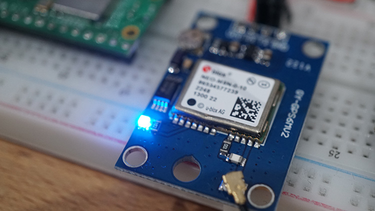 RPi Pico NEO-M8N Position Fix - Blinking LED