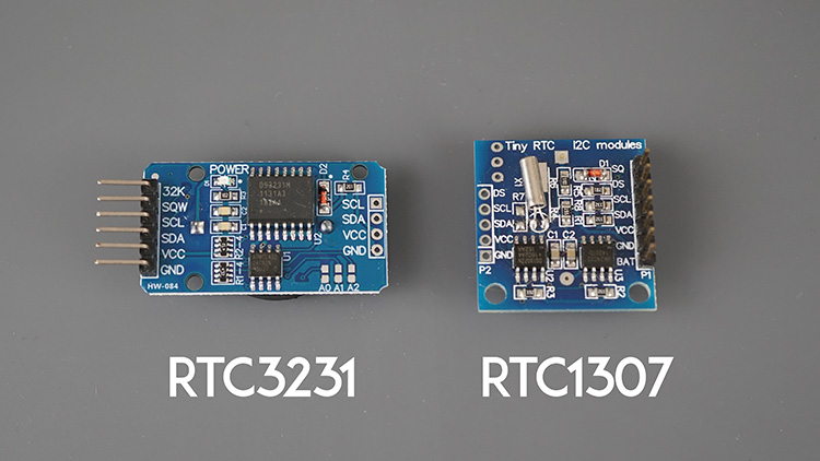RTC DS3231 and RTC DS1307 Modules