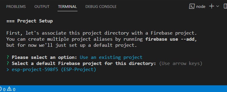 Add Firebase Project to Directory VS Code